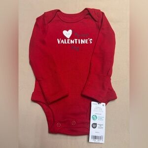 NEW Carter's My First Valentine's Day Red One Piece Shirt / Top Size Newborn